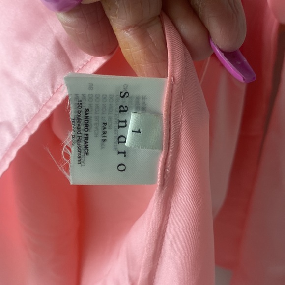 🌸JAPNA Sandro Paris FranceTwo-tone pink lingerie top size small NEW WITH TAG 🏷 - Picture 6 of 7